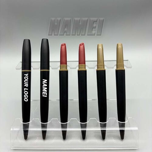 최신 회사 블로그 Fight Homogeneous Eyeliner Packaging! E-858 Dual-End Eyeliner Pen Tube With 3 Original Differentiated Design