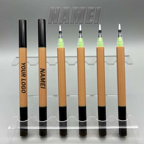 최신 회사 블로그 Dual Tip Empty Liquid Eyeliner Pen Tube | Refillable Double Head Cosmetic Pen Containe