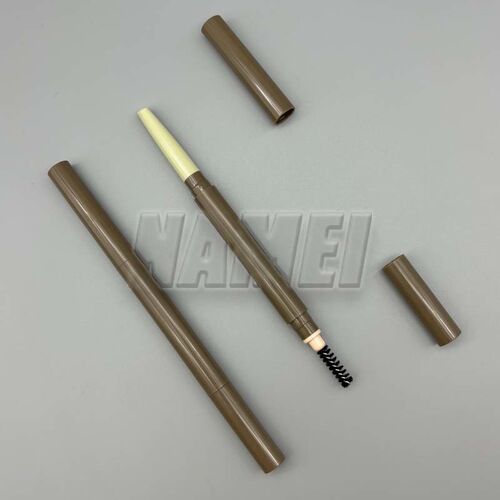 최신 회사 블로그 Dual‑End Airtight Empty Eyebrow Pen E‑805A, Choose Between Standard Spoolie or Dense Toothbrush‑Style Tip