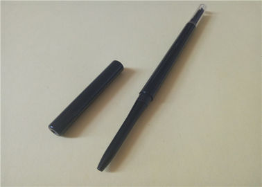 플라스틱 자동적인 메이크업 입술 연필, 까만 색깔 방수 입술 강선