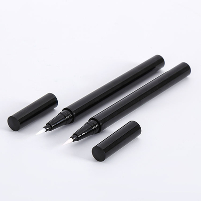 좋은 가격 Cosmetic packaging material for thin Eyeliner pen thin liquid Eye line pencil with steel beads empty black container 온라인으로